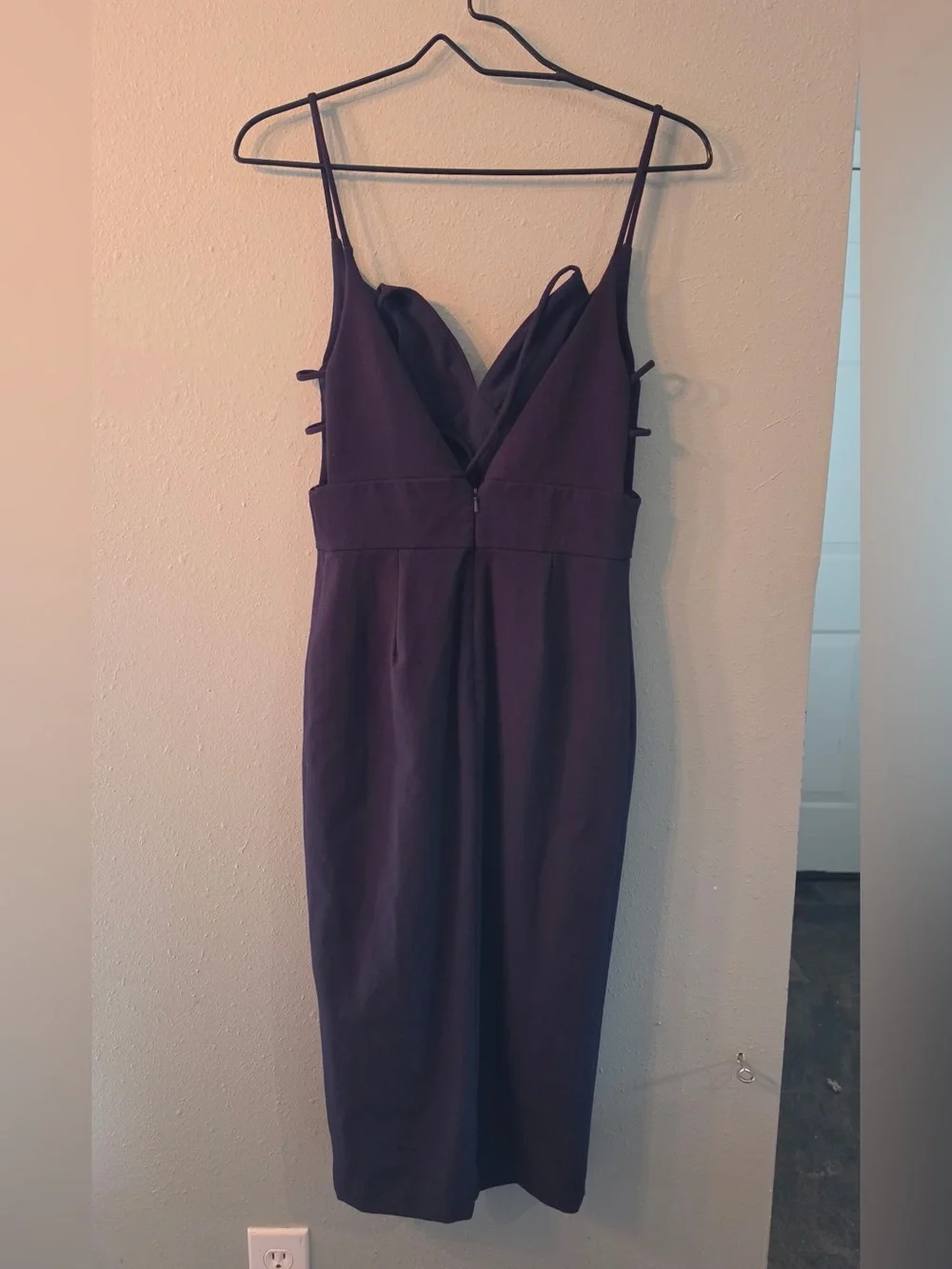 Talulah Katiebird Mini Dress Navy Blue Strappy Midi Cocktail Dress NWT S